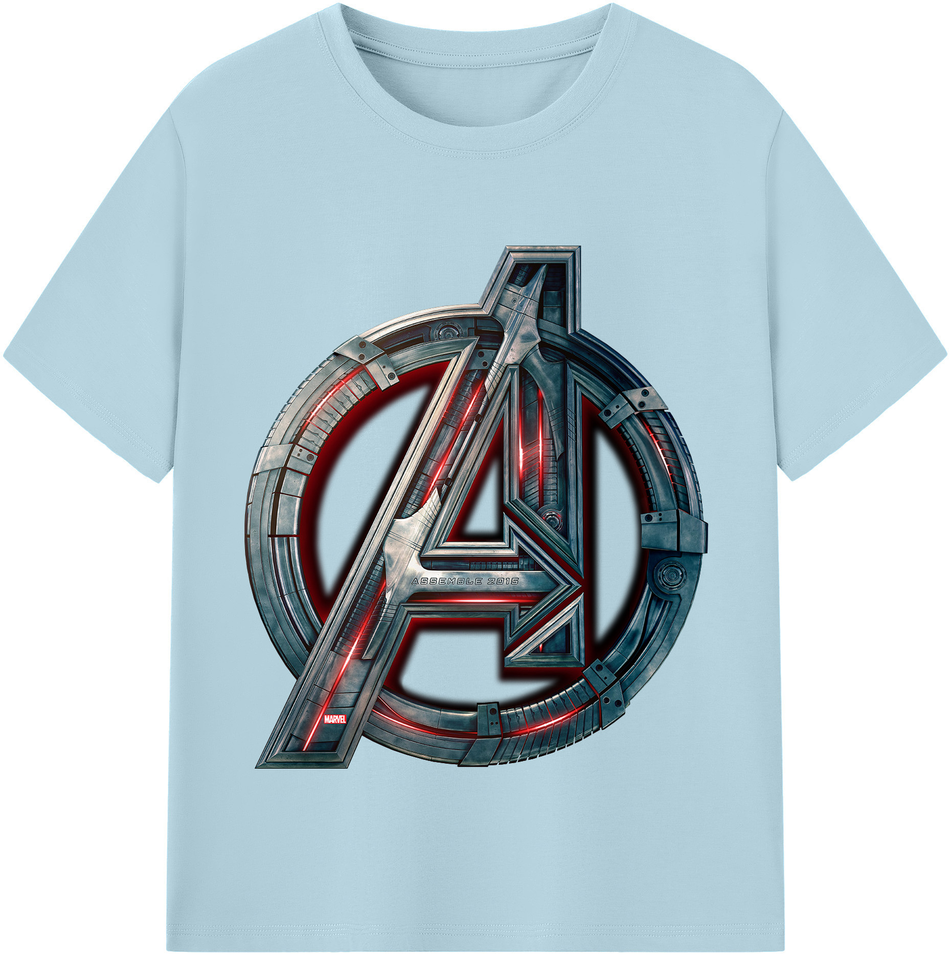 （画像用） アベンジャーズ The Avengers 綿100％半袖Tシャツ（フロントプリント）